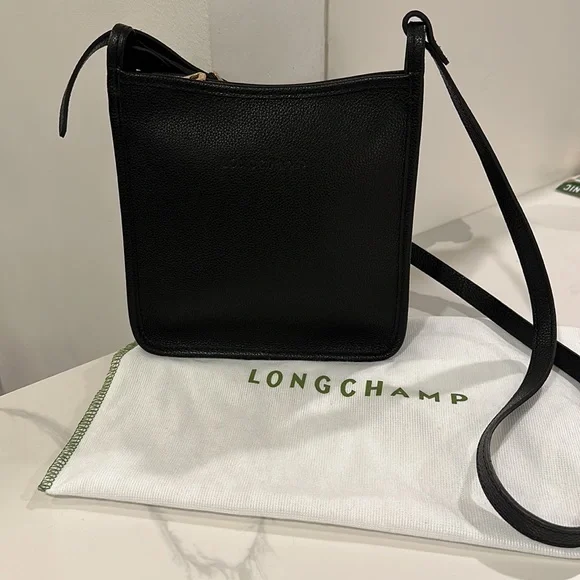 Longchamp Le Foulonne Small Black Crossbody (made in France) - Picture 4 of 13